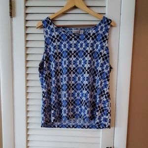 Chicos Easywear Blue Top